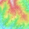 Topografisk kort Casore del Monte, højde, terræn
