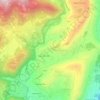 Topografisk kort Cavalice, højde, terræn
