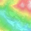 Topografisk kort Lü, højde, terræn