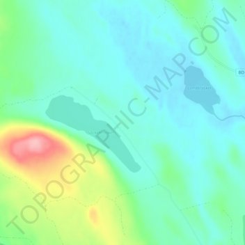 Topografisk kort Sockenträsk, højde, terræn