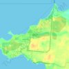 Topografisk kort Weipa, højde, terræn