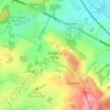 Topografisk kort Baddesley Ensor, højde, terræn