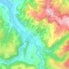 Topografisk kort Aebnit, højde, terræn