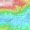 Topografisk kort Fanovo, højde, terræn