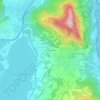 Topografisk kort Solaro Superiore, højde, terræn