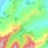 Topografisk kort Comini, højde, terræn