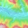 Topografisk kort Bagni di Lusnizza, højde, terræn