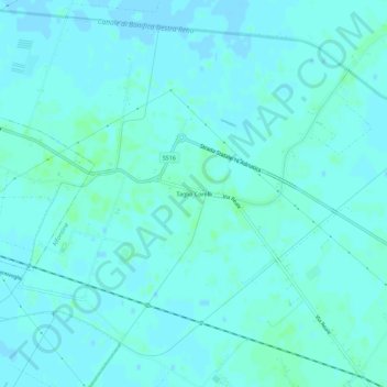 Topografisk kort Taglio Corelli, højde, terræn