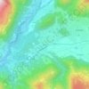 Topografisk kort Fiorine, højde, terræn