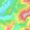 Topografisk kort Sarna, højde, terræn