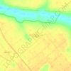 Topografisk kort Núcleo Habitacional 1 - Área F, højde, terræn