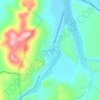 Topografisk kort Quetena Chico, højde, terræn