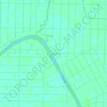 Topografisk kort Kepayang, højde, terræn