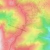 Topografisk kort Forca Canapine, højde, terræn
