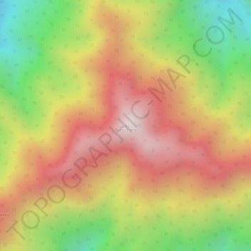 Topografisk kort Buttu Pinta, højde, terræn