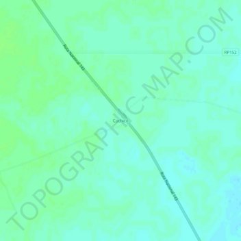 Topografisk kort Cochicó, højde, terræn