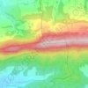 Topografisk kort Lägeren Burghorn, højde, terræn