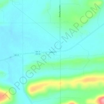 Topografisk kort Lequire, højde, terræn