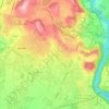 Topografisk kort Novate Brianza, højde, terræn