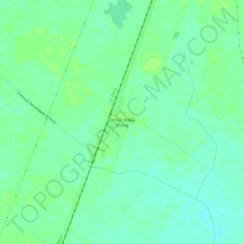 Topografisk kort Zenón Videla Dorna, højde, terræn
