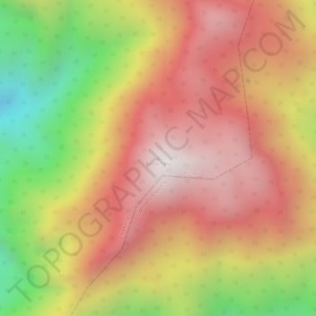 Topografisk kort Botto Tallu, højde, terræn