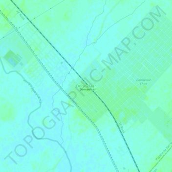 Topografisk kort Domselaar, højde, terræn
