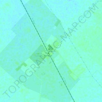 Topografisk kort Gándara, højde, terræn