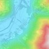 Topografisk kort Lind im Drautal, højde, terræn