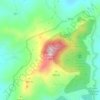 Topografisk kort Monte Altesina, højde, terræn