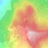 Topografisk kort Prato Gentile, højde, terræn
