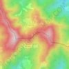 Topografisk kort Bocca Trabaria, højde, terræn