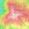 Topografisk kort Matajur, højde, terræn
