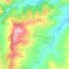 Topografisk kort Quinzano, højde, terræn