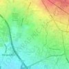 Topografisk kort Melong, højde, terræn