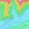 Topografisk kort Tovena, højde, terræn