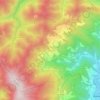 Topografisk kort Migliana, højde, terræn
