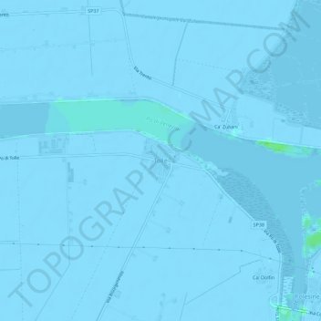 Topografisk kort Tolle, højde, terræn
