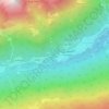 Topografisk kort Valle Anzasca, højde, terræn