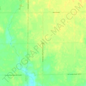 Topografisk kort Alert, højde, terræn