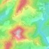 Topografisk kort Nesa, højde, terræn