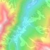 Topografisk kort Ghigo di Prali, højde, terræn