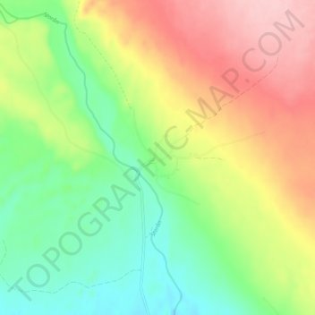 Topografisk kort Storåbränna, højde, terræn