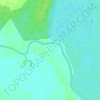 Topografisk kort Puerto Cupalén, højde, terræn