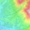 Topografisk kort Pian di Scò, højde, terræn