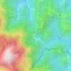 Topografisk kort Fonte Avellana, højde, terræn