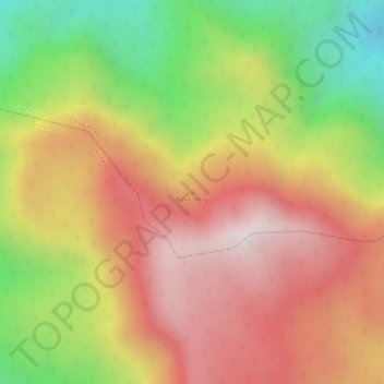 Topografisk kort Bukit Serigi, højde, terræn