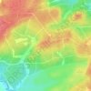 Topografisk kort Muckle Gowany Knowe, højde, terræn