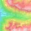 Topografisk kort Hüseren, højde, terræn