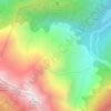 Topografisk kort Prealpi Venete, højde, terræn