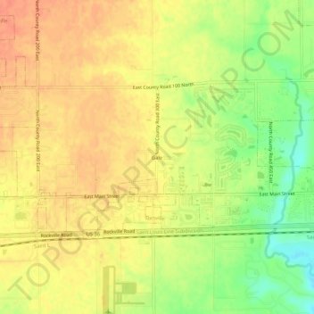 Topografisk kort Gale, højde, terræn